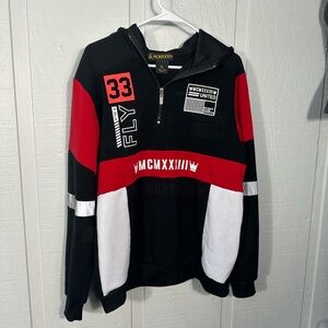 Red Ape Long Sleeve 1/4 Zip Sweatshirt Size XL EUC